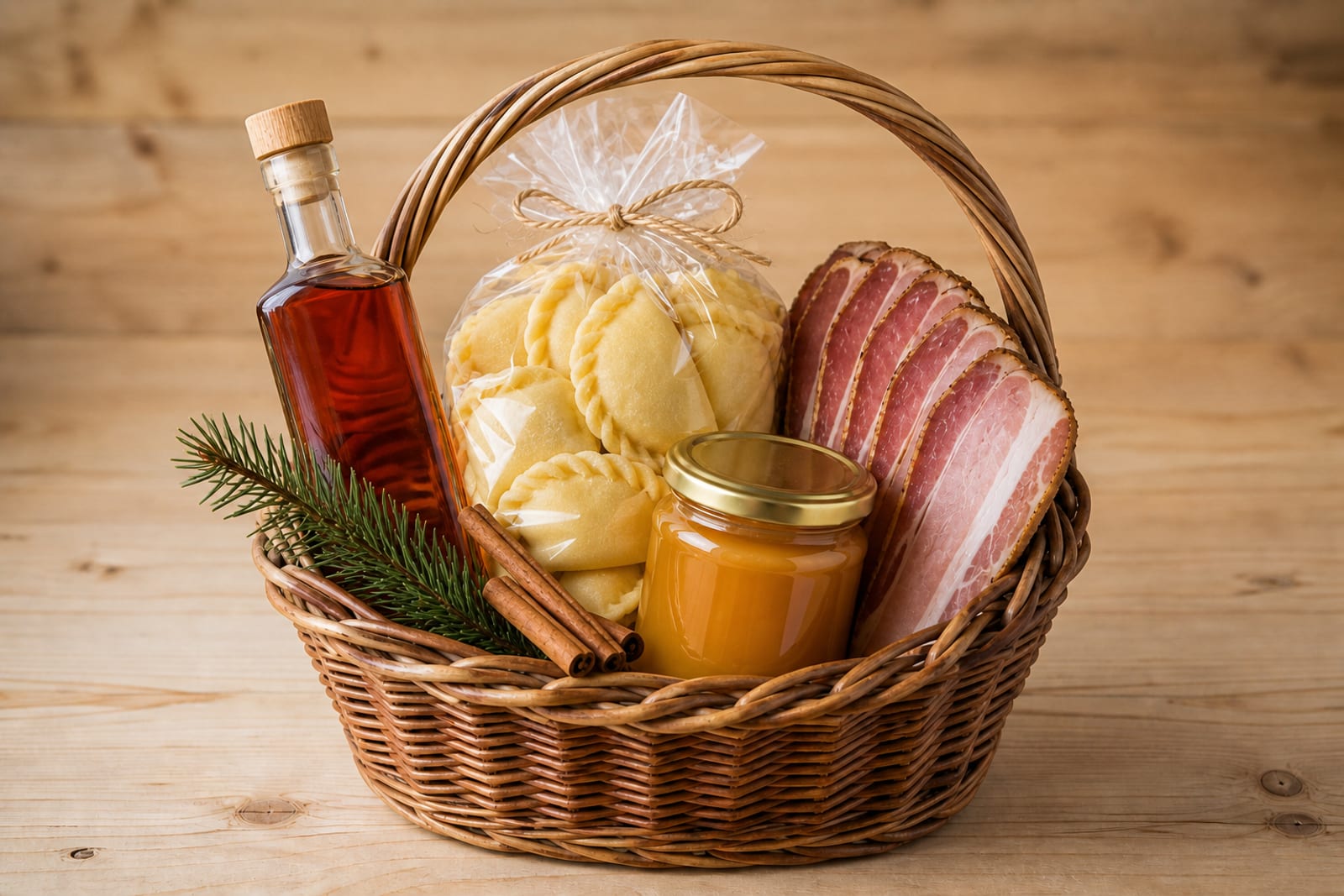 Adventkorb — Saisonartikel: nur im Advent bestellbar, derzeit nicht verfügbar — Inhalt siehe Beschreibung.